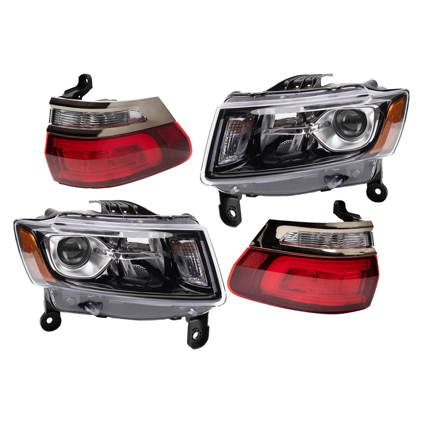 Trq Lighting Kit Ch2502308 Ch2503308 Ch2804118 Ch2805118 Compatible With 2015-2016 Jeep Grand Cherokee