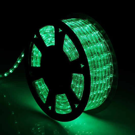 Buyagn Green Led Rope Lights  1080 Leds Waterproof Rope Lights  110V Cuttable Connectable Rope Lights Waterproof Decorative Lighting For Indoor/Outdoor  Patio  Halloween And Christmas Decorations