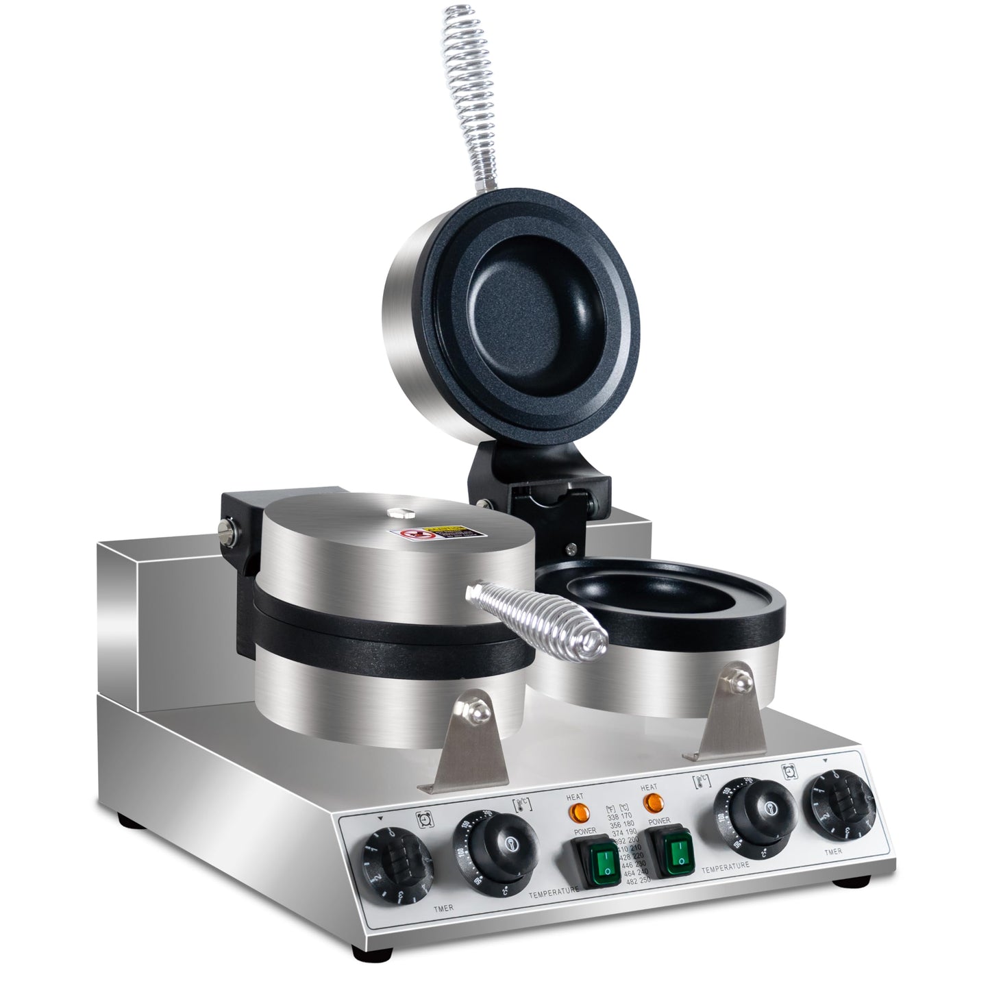Ice Cream Burger Maker, double UFO Burger Maker, Ice Cream Filling Waffle Maker, Hamburger Waffle Maker Sandwich Press Non-stick Panini press waffle machine 2600W Gelato Panini Press machine