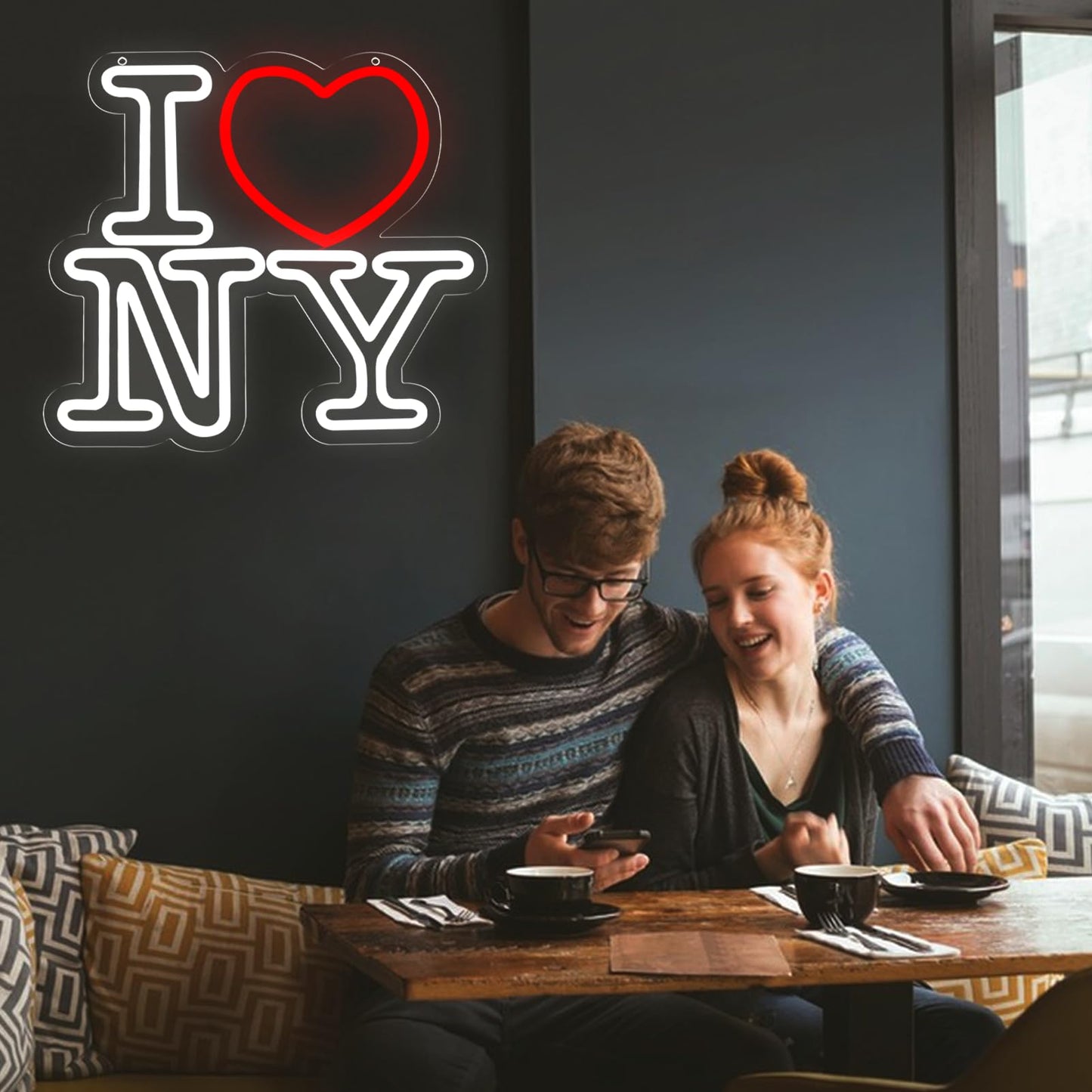 Qbanziou Love Ny Neon Signs For Wall Decor