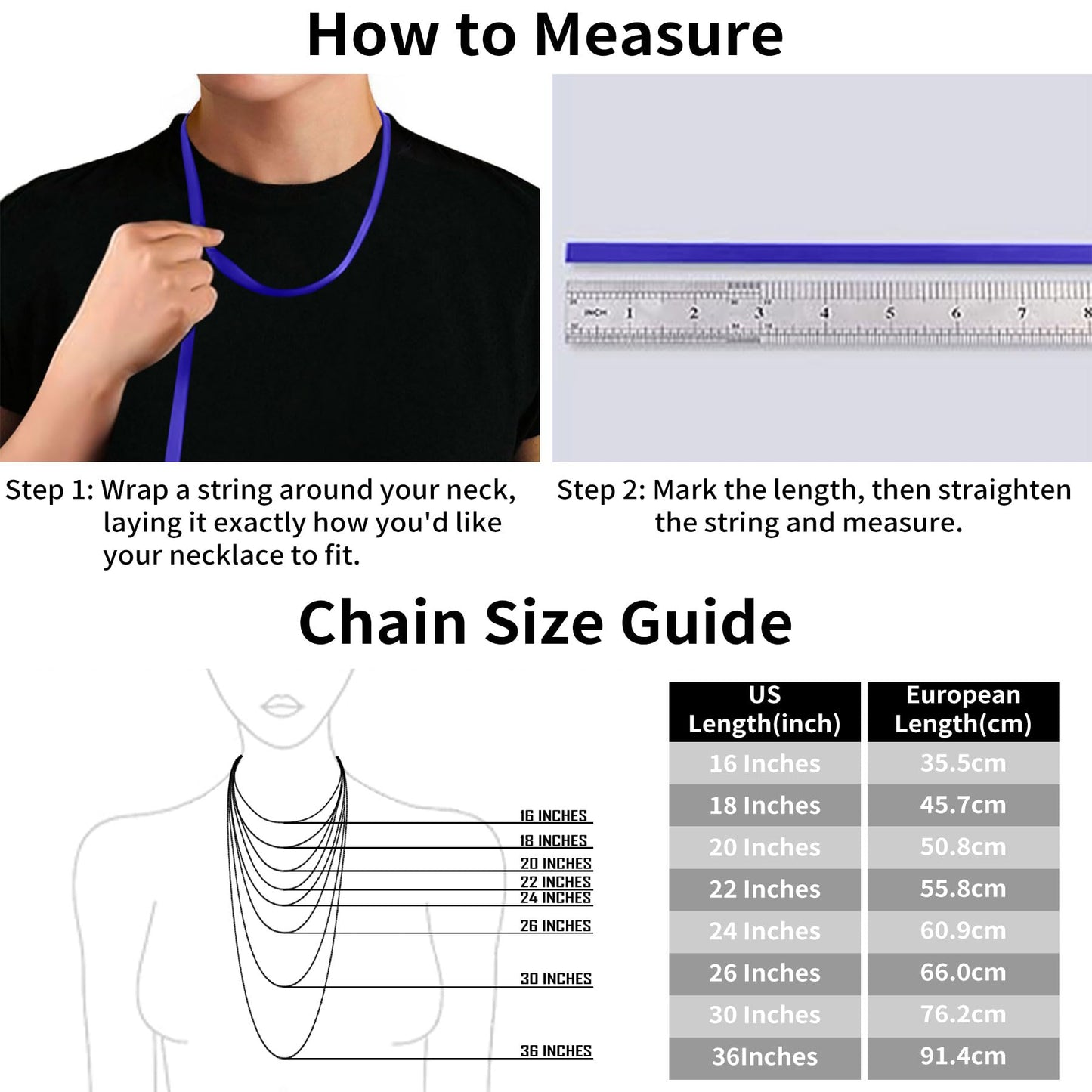 ASHINE Silver Chain Necklace Chain Necklaces for Women Silver Necklace Charm Jewelry Long Necklaces for Women (0.8mm Box Chain S