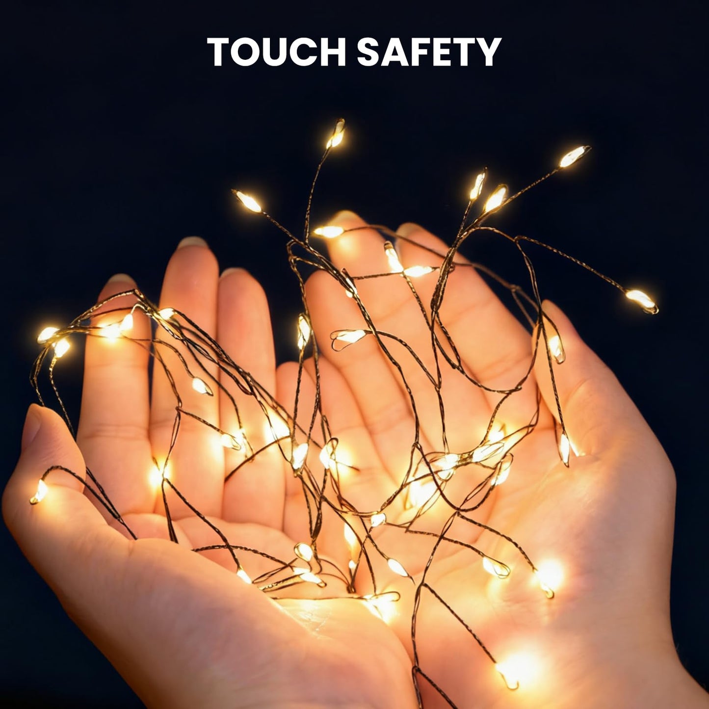 Dailyart Fairy Lights Plug In  3000 Led Cluster Lights With Timer 195Ft Waterproof Warm Twinkle String Light With Remote For Bedroom Wreath Garland Window Wedding Christmas Tree Decoration Black Wire