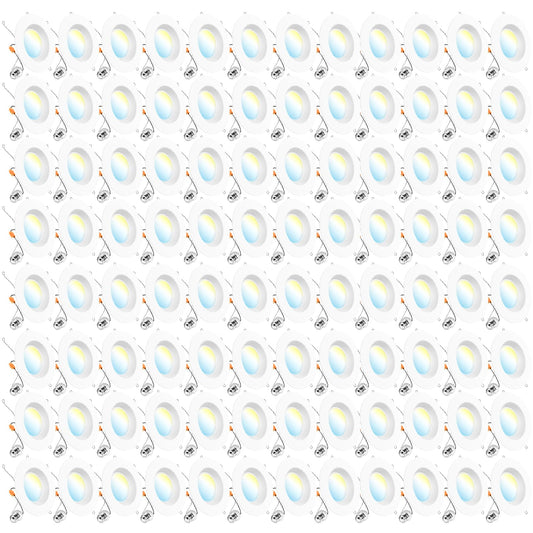 Sunco Lighting LED Can Lights Retrofit 5/6 Inch Dimmable 13W 1050 LM 96 Pack 5 CCT (2700K-5000K) Polycarbonate B