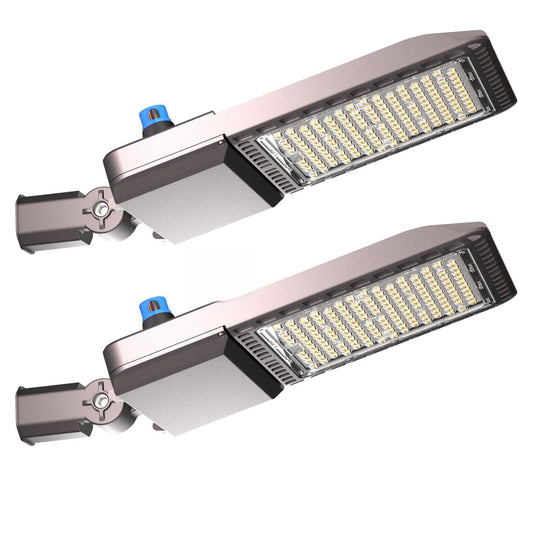 Lightdot 2Pack 600W Parking Lot Lighting 90000Lm(150Lm/W) 5000K Led Pole Lights Outdoor With Dusk To Dawn Etl Ip65 Led Parking Lot Lights Outdoor Pole Mount- 7Yrs Warranty