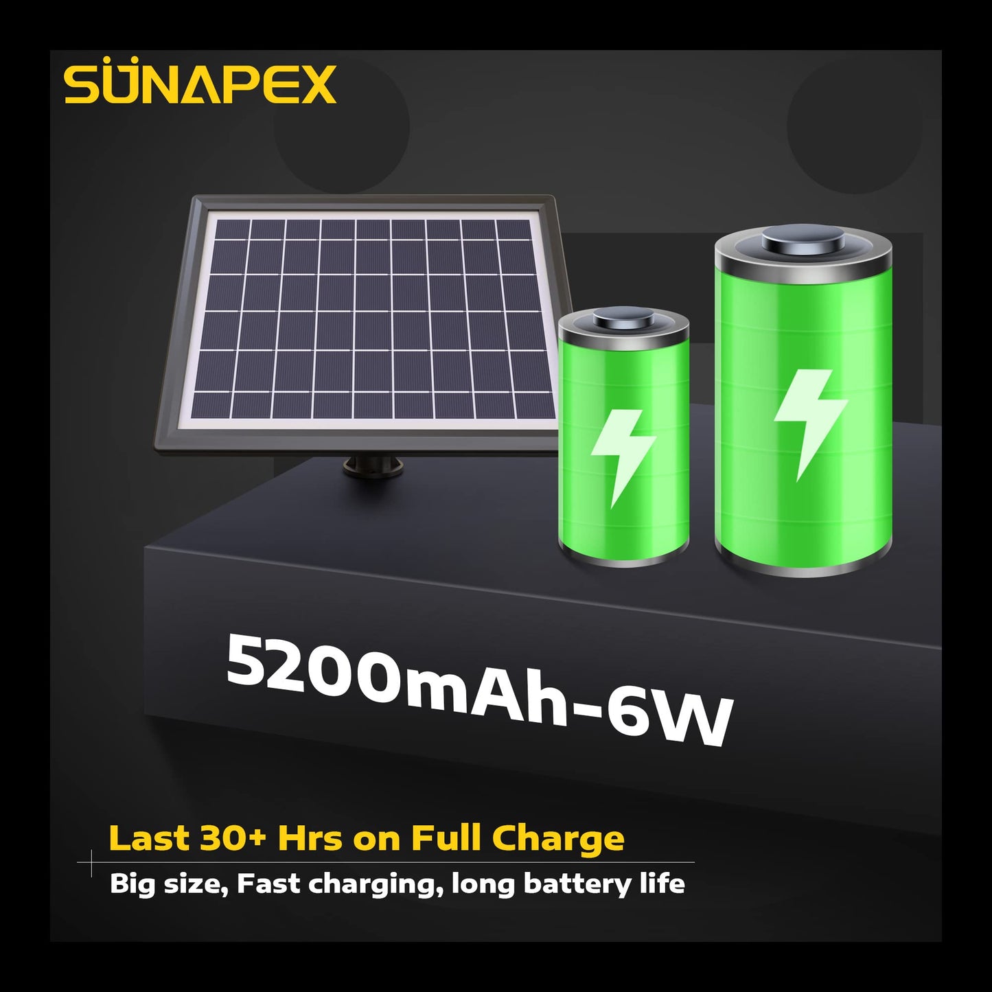 SUNAPEX Solar String Lights Outdoor Waterproof 96FT with Shatterproof Edison Bulbs Yellow 2700K