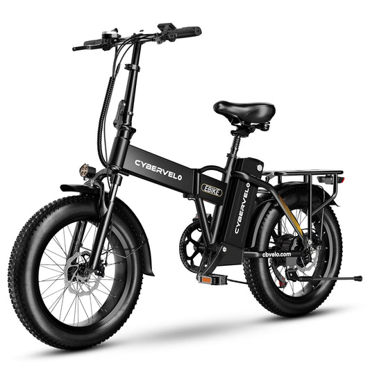 YorkE Folding Electric Bike,Black