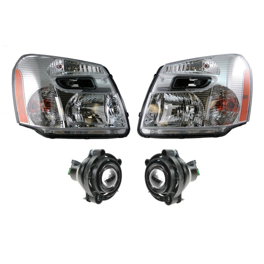 Trq Lighting Kit Compatible With 2007-2009 Chevrolet Equinox Gm2502254 Gm2503254 Gm2593157