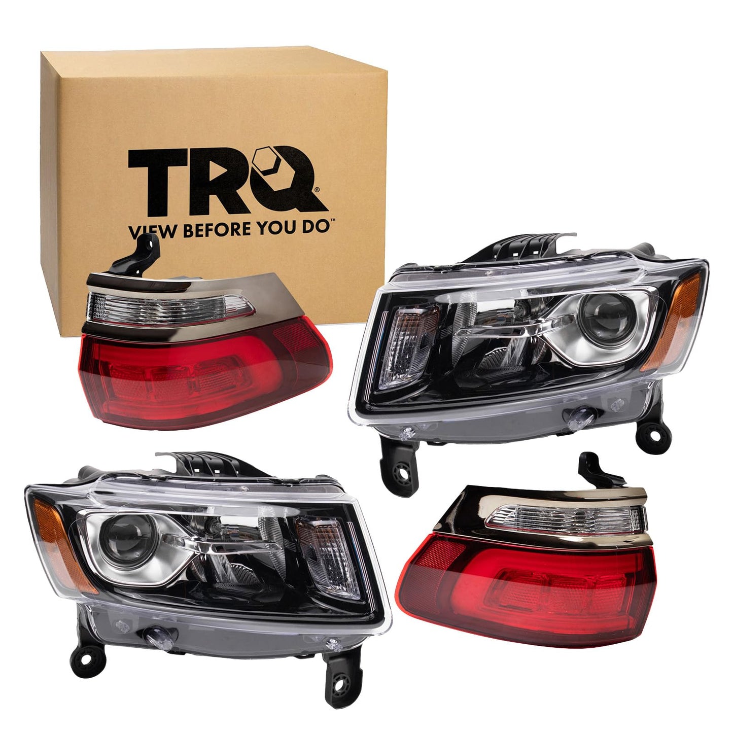 Trq Lighting Kit Ch2502308 Ch2503308 Ch2804118 Ch2805118 Compatible With 2015-2016 Jeep Grand Cherokee
