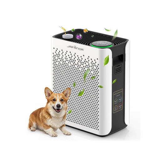 Air Purifiers for Home Bedroom Large Room, Jafända HEPA Air Purifier with Washable Pre-Filter, AHAM VERIFIED, Air Cleaner with Smart Auto-Mode PM2.5 Display for Pets, Smoke, Dust Pollen