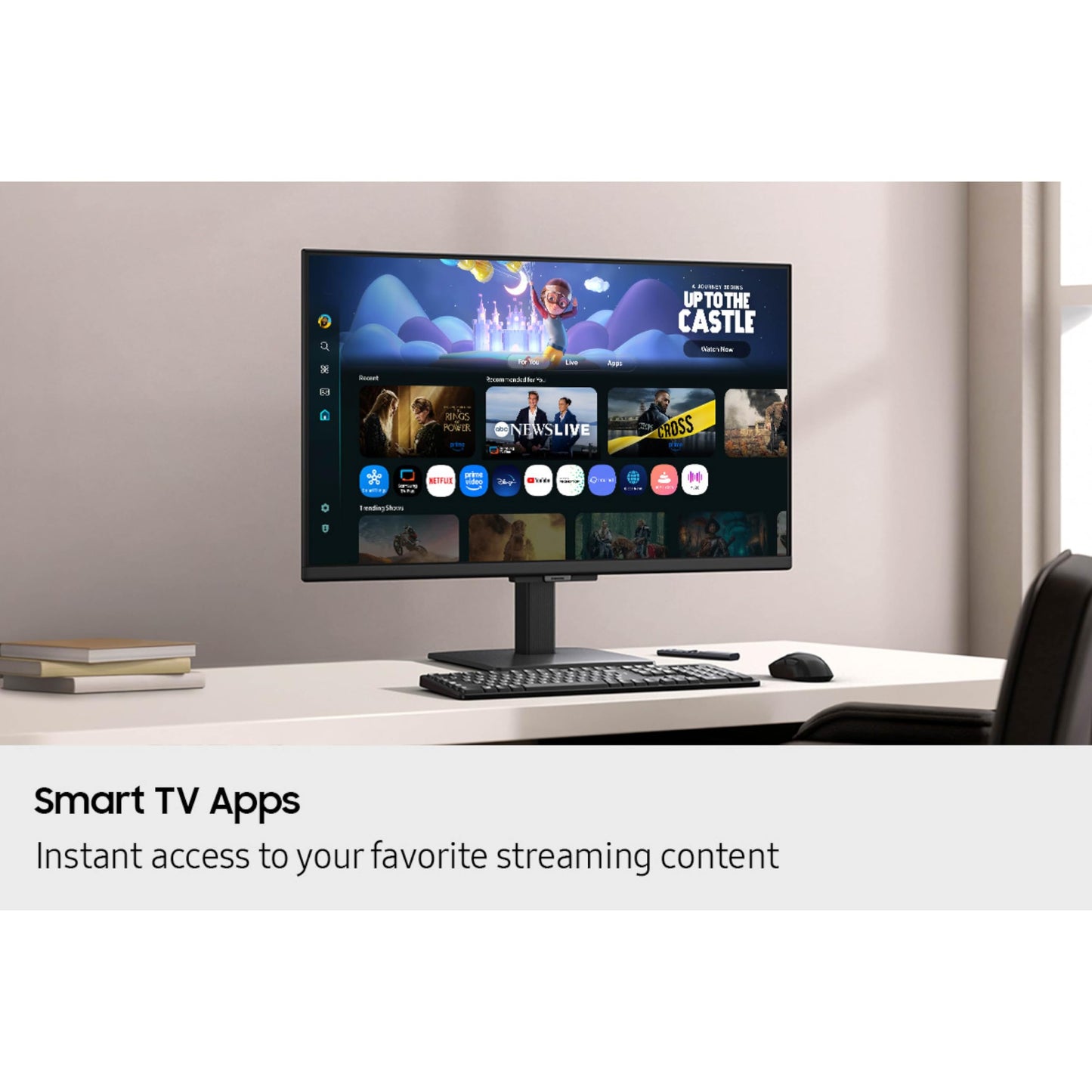 Samsung 32-Inch M5 (M50F) Series Fhd Smart Monitor With Streaming Tv, Speakers, Hdr10, Gaming Hub, Multiple Ports, Workout Track