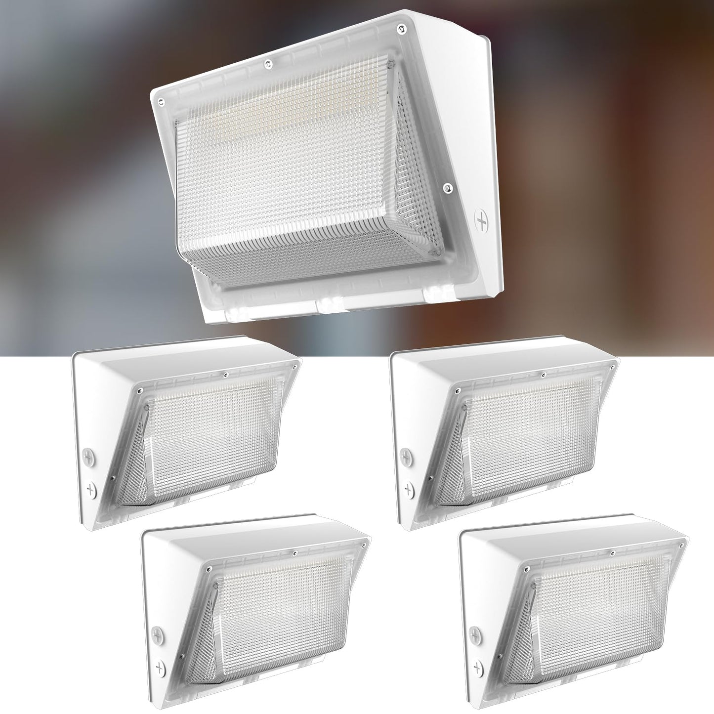 Lightdot 4Pack 200W Led Wall Pack Lights  100-277V Dusk To Dawn Photocell  30000Lm(150Lm/W) 5000K Ip65 Waterproof Outdoor Exterior Lighting  Energy Saving  Etl | 5-Year Warranty(Height:15~30Ft)