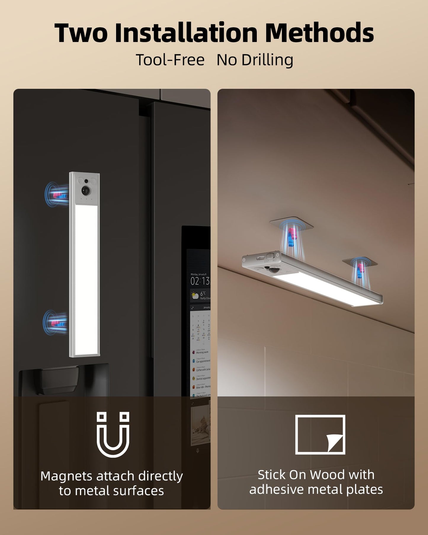 Ezvalo 5 Pack Under Cabinet Lighting  3200Mah Rechargeable Motion Sensor Light  12Inch Magnetic Closet Lights With Dimmable & 3 Color Temps  Wireless Motion Activated Lights With Remote For Kitchen