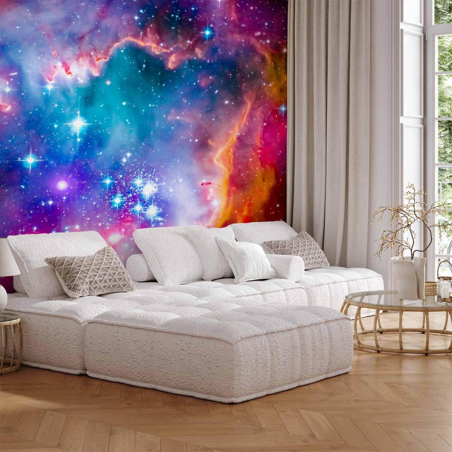 artgeist Wall Mural Abstract 157x110 in - XXL Non-Woven Wallpaper Fleece Wall Decor Photo Print Picture Image Design Abstract Cosmos Sky Star i-G-10010-a-a