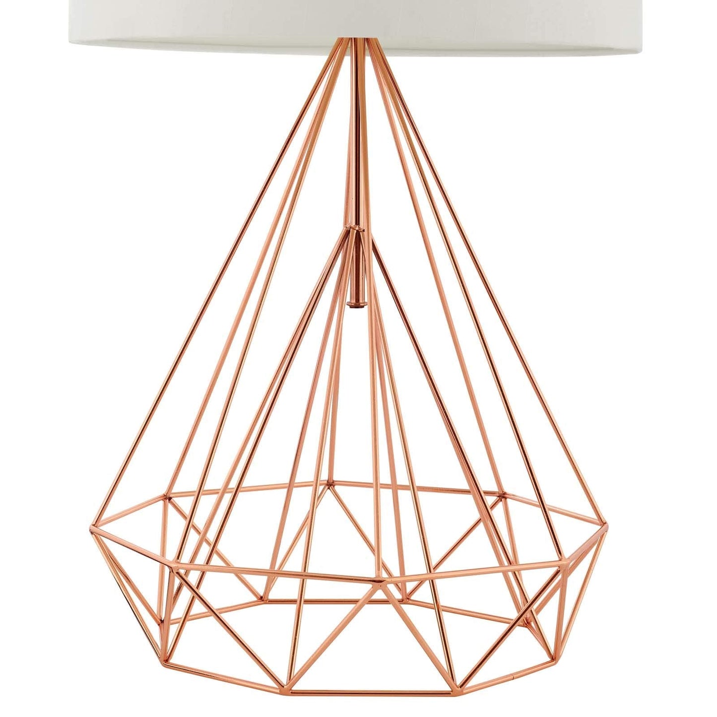 Modway Precious Rose Gold Table Lamp, Steel, 13.5inL x 24inH, Yellow, Model EEI-3080