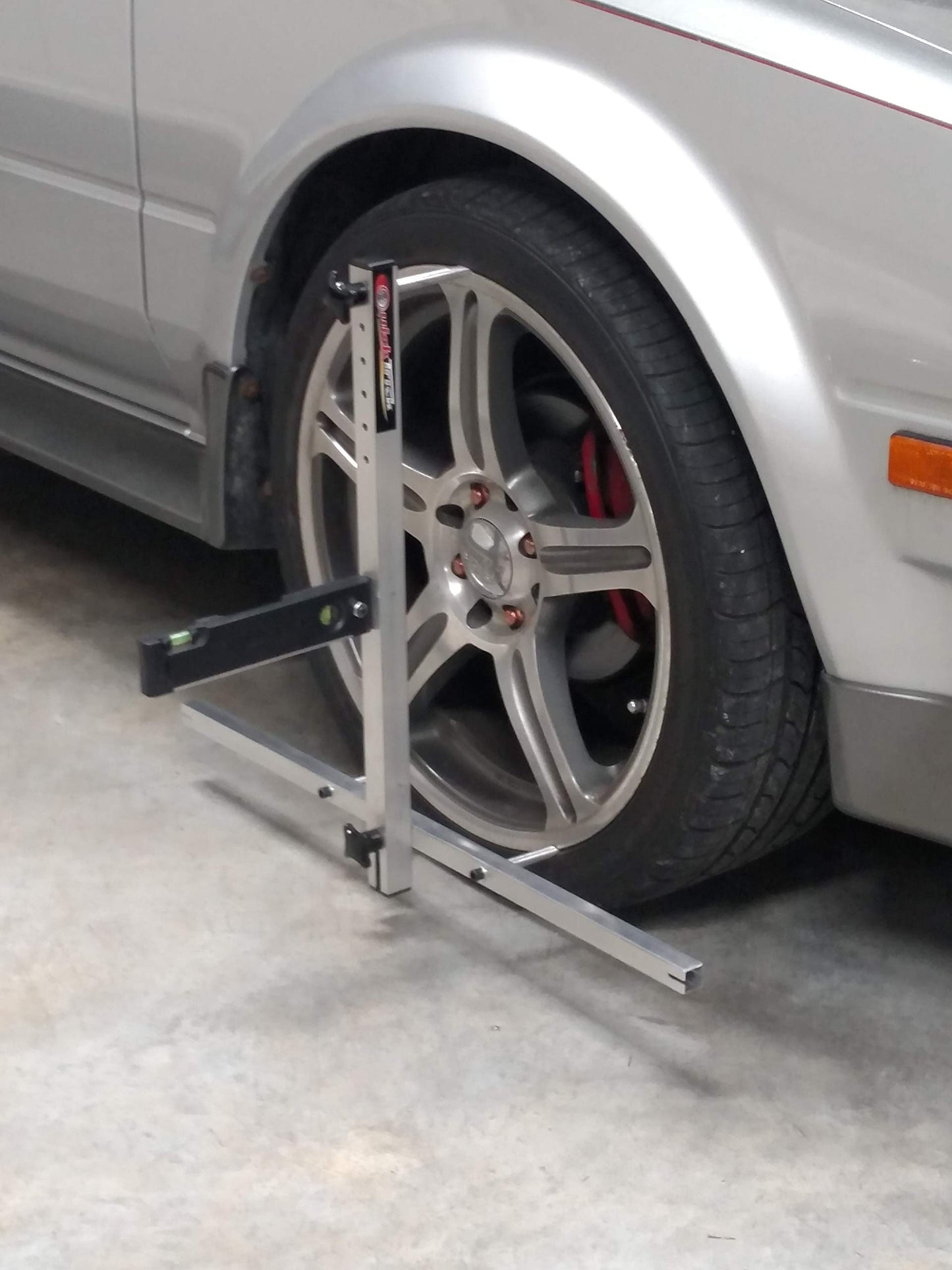 QuickTrick 4th Gen Pro Portable Wheel Alignment Kit (13-22" Wheels) - Silver Digital Automatic LEVEL Alignment System