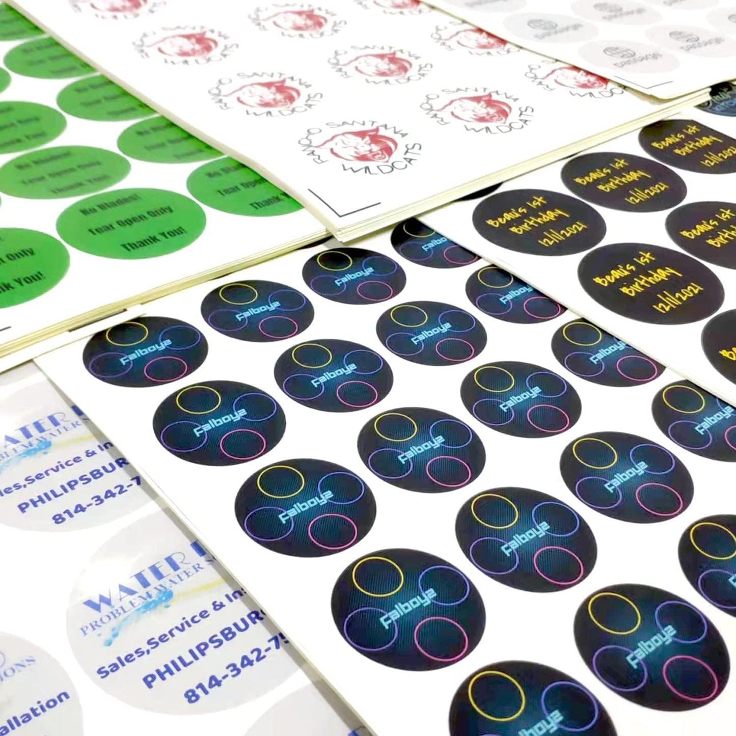 100-500 Custom Stickers Personalized Labels, Customized Stickers with Any Image Logo and Text. Custom Stickers for Business LogoThank You Labels,etc. (Oval,4X3 Inch)