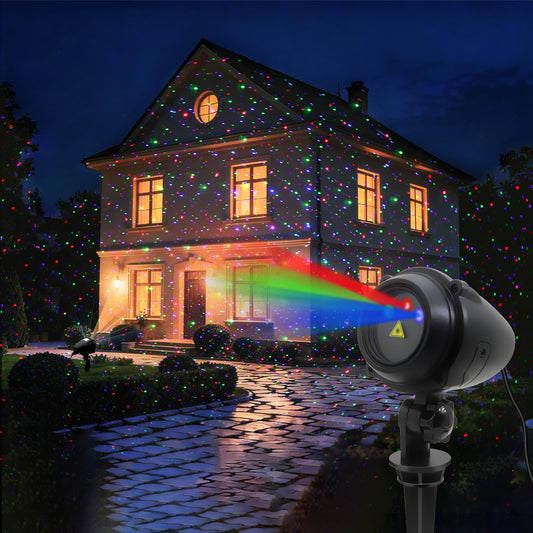 Outdoor Christmas Projection Lights  Rgb Outdoor Lights  Waterproof Garden Projector (With Remote Control)  Suitable For Homes  Yards  Gardens  Holiday Parties  And Home Decor