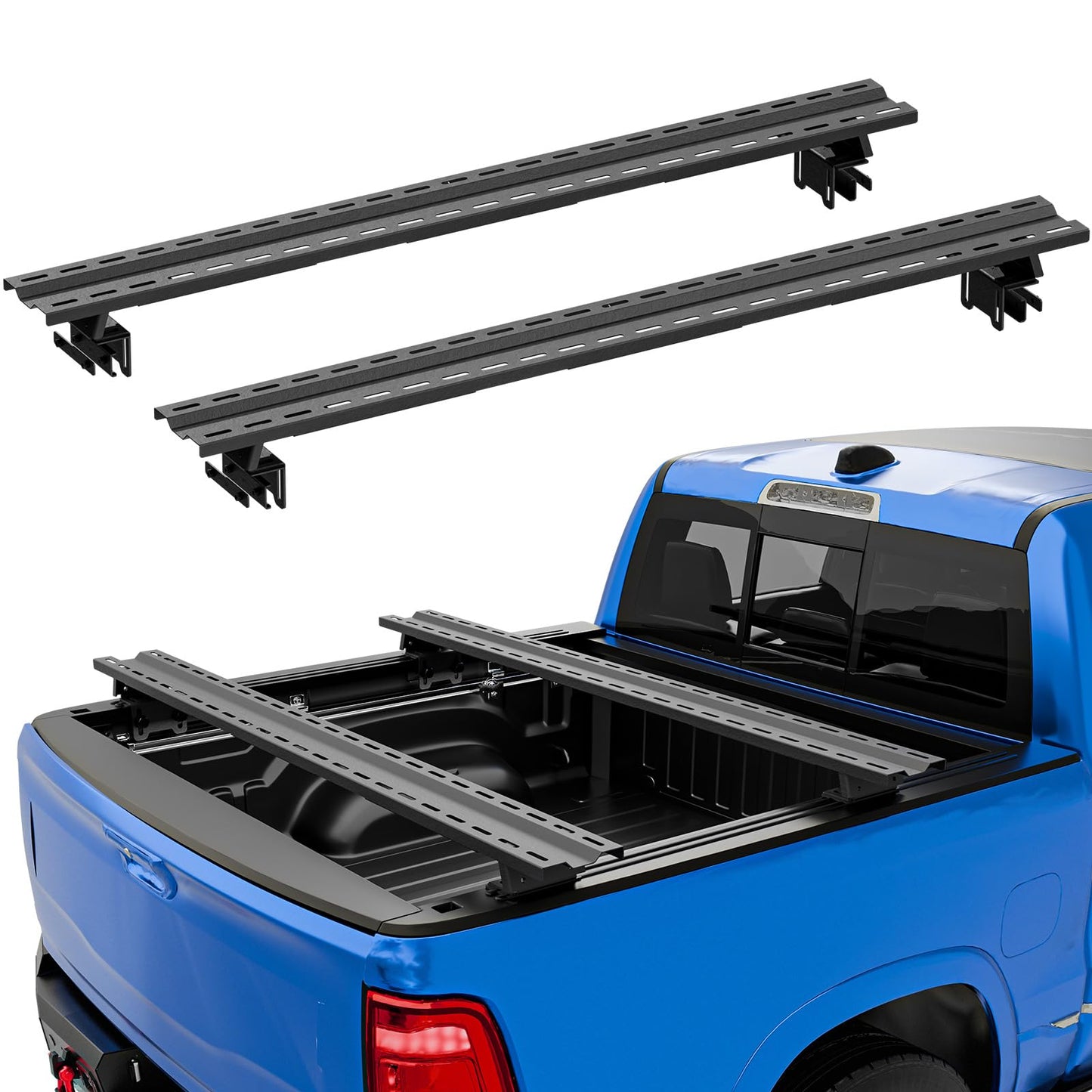 YZONA Adjustable Truck Bed Racks Compatible with Tacoma/Silverado/Sierra/Ram/Tundra/Titan/Frontier/Colorado/Canyon/Ford F-Series/JT/Ranger/Maverick, Universal Cargo Cross Bar