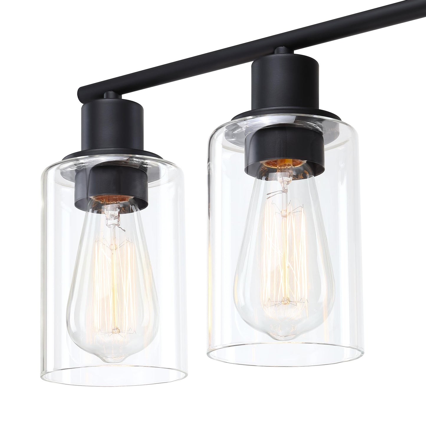 Faymart Lighting 5-Light Black Bathroom Vanity Light Fixture Over Mirror - 5 Bulb Black Wall Sconce For Bathroom Bedroom Hallway Wall Mount Fixture Over Kitchen Sink