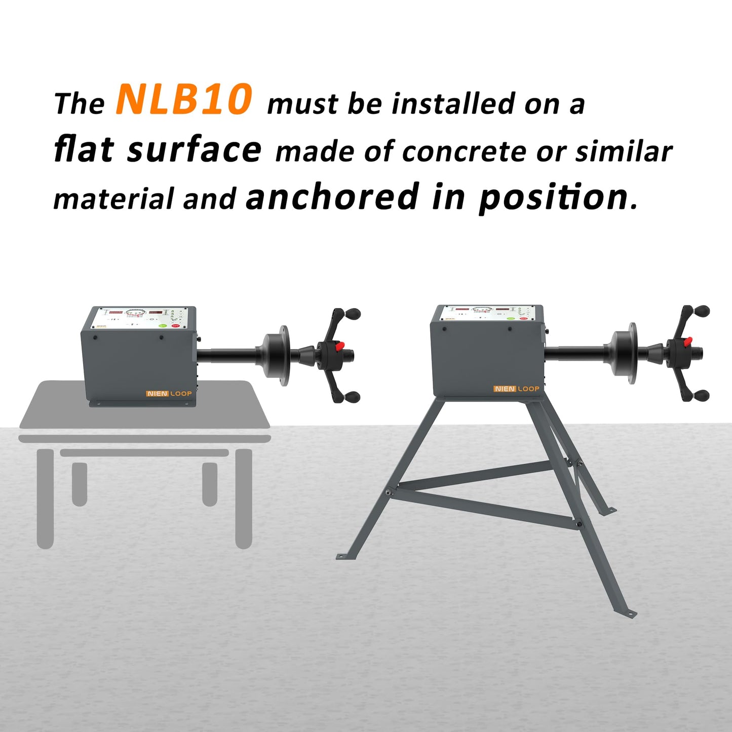 Nienloop Manual Wheel Balancer Machine, Portable Wheel Balancing Tool Charged by USB