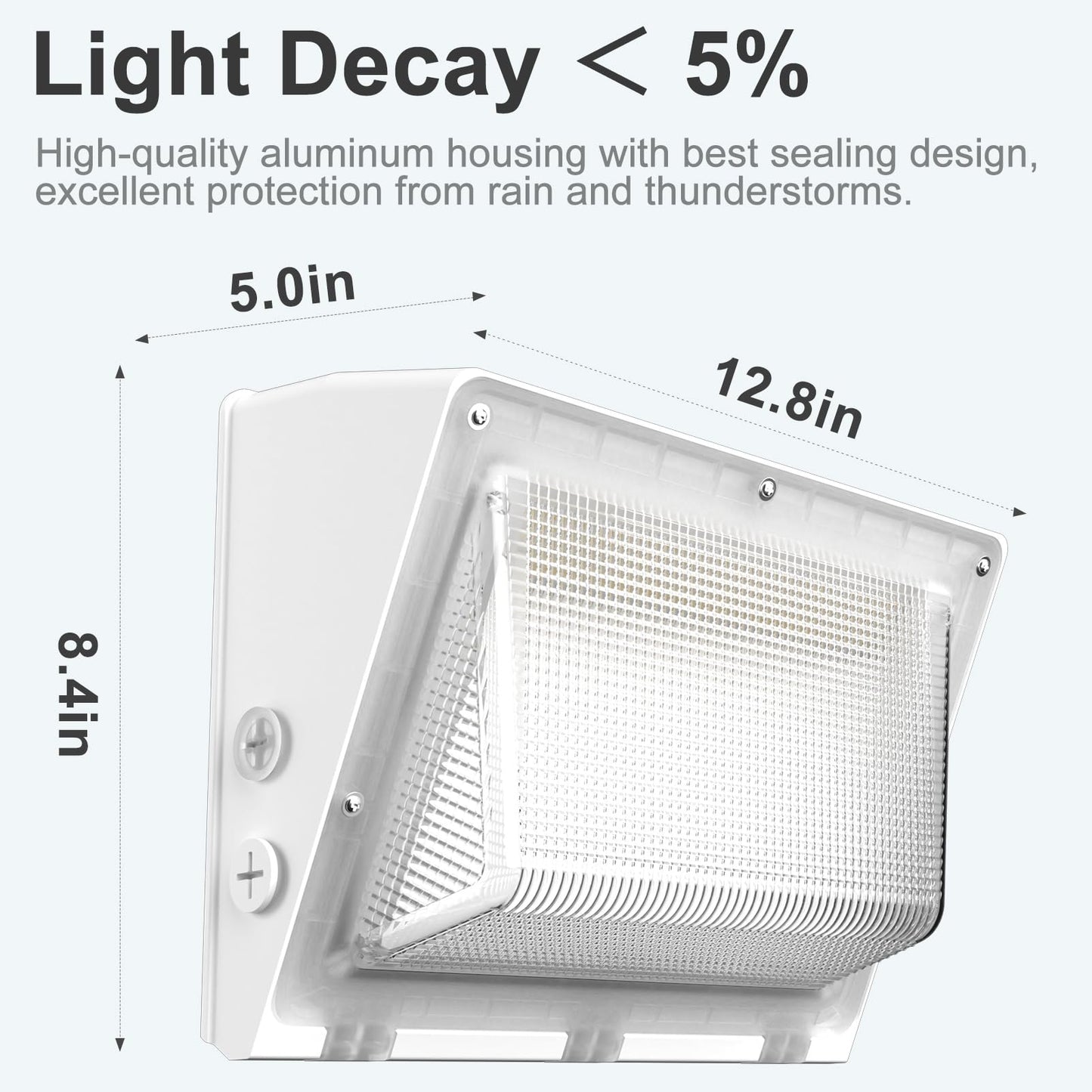 Lightdot 6Pack 200W Led Wall Pack Lights  100-277V Dusk To Dawn Photocell  30000Lm(150Lm/W) 5000K Ip65 Waterproof Outdoor Exterior Lighting  Energy Saving  Etl | 5-Year Warranty(Height:15~30Ft)