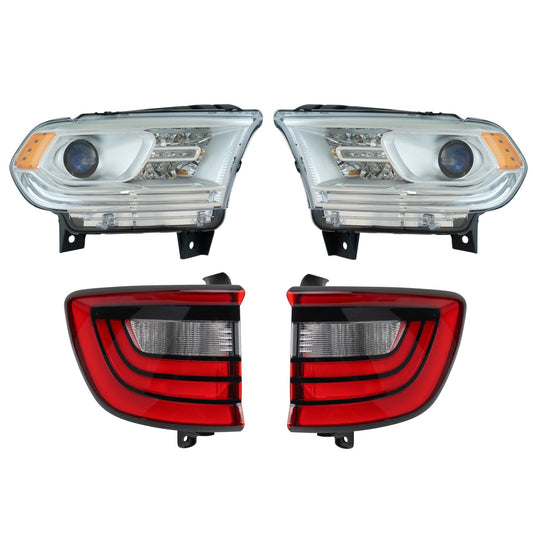 Trq Lighting Kit Ch2502256 Ch2503256 Ch2800206 Ch2801206 Compatible With 2014-2017 Dodge Durango