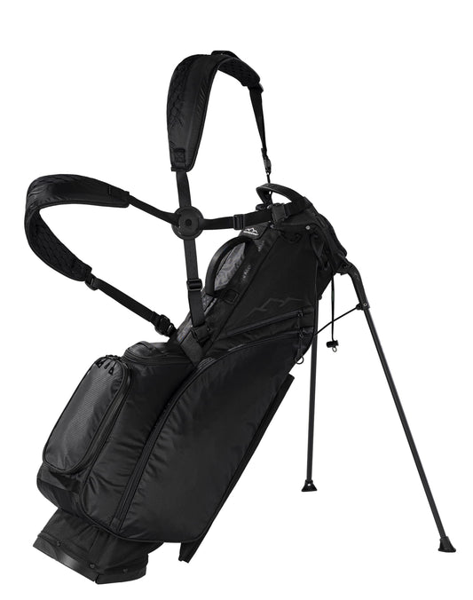 Sun Mountain Men's Eclipse 2.5 LS Lightweight Stand Golf Bag 4-Way Top - 8 Pockets, X Fit Dual Strap System, Push & Electric Cart Compatible Compression Base, 2025 Model - Black