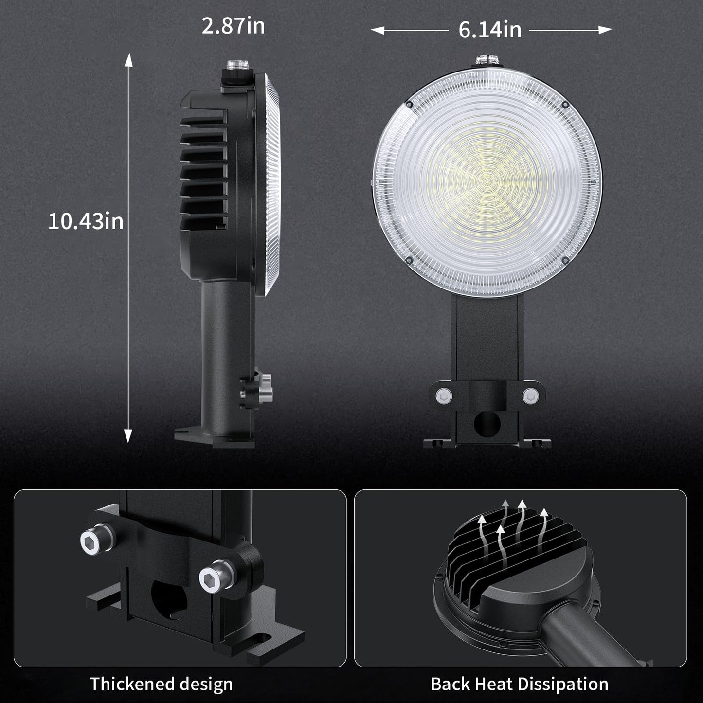 Olafus 170W Led Barn Light 2 Pack  Dusk To Dawn Outdoor Lighting With Photocell  22000Lm Brightness Area Street Outdoor Lights Fixture  Ip65 Waterproof 6500K Daylight Exterior Security Flood Lights