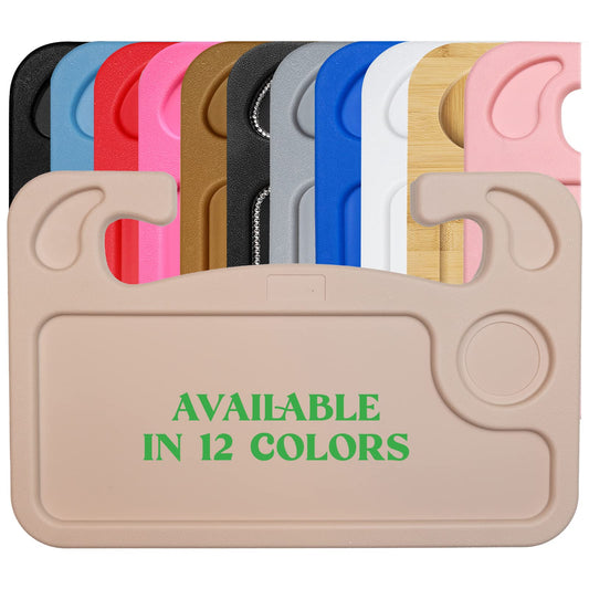 lebogner Steering Wheel Tray, Car Tray for Eating, Hook On Steering Wheel Desk for Food, Laptop and Car Accessories, Car Road Trip Must Haves Gadgets Car Table