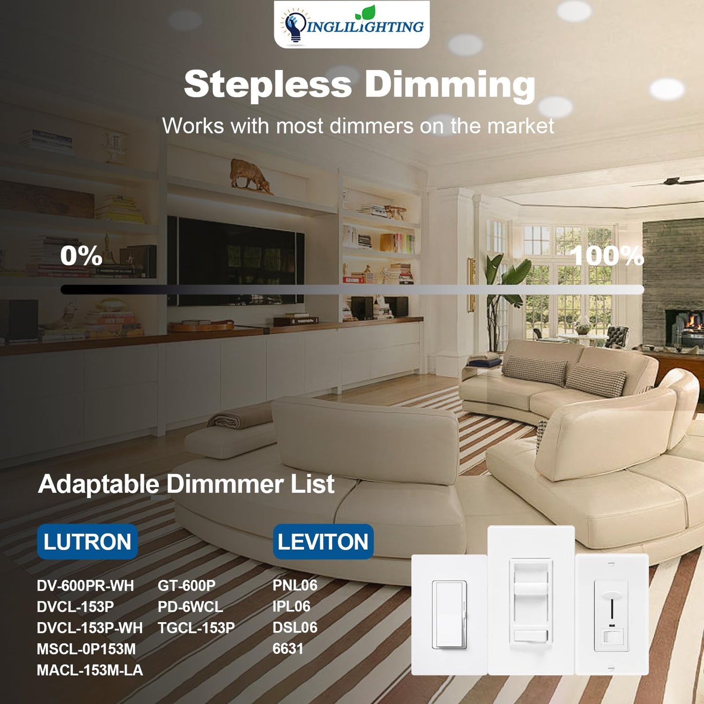 Dllt Led Recessed Ceiling Light: 6 Pack 3 Inch Slim Recessed Lighting For Kitchen - 5Cct Dimmable Canless Wafer Downlight For Living Room - 600Lm Brightness 6W Led Can Lights For Bedroom Etl Fcc