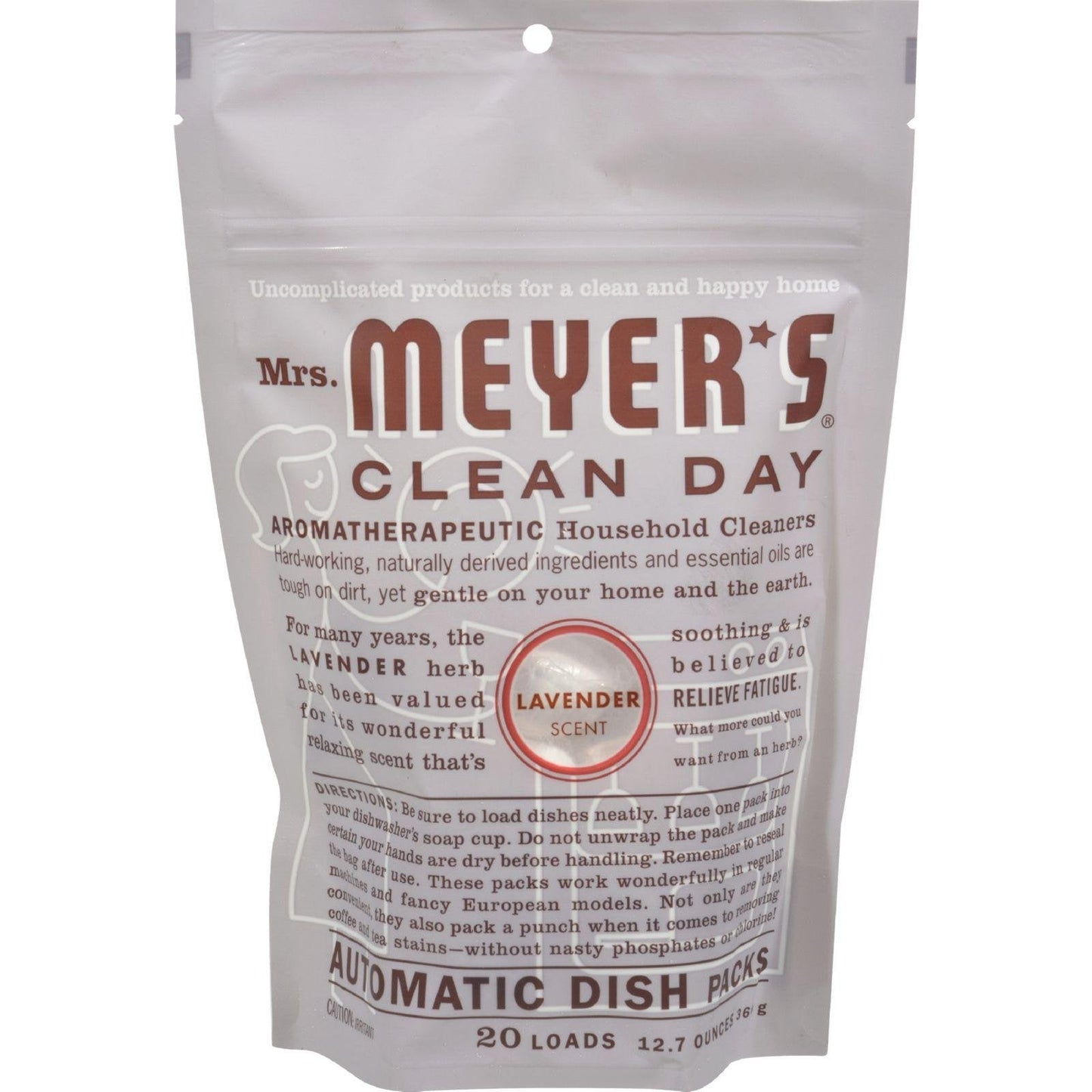 MRS. MEYER'S CLEAN DAY Automatic Dish Packs, Basil Dishwasher Pods, (Pack of 1)