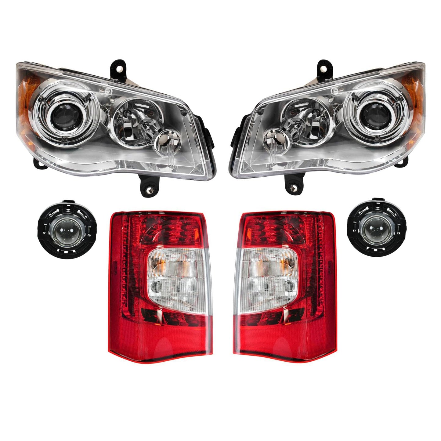 Trq Lighting Kit Ch2518126 Ch2519126 Ch2594105 Ch2800198 Ch2801198 Compatible With 2011-2016 Chrysler Town & Country