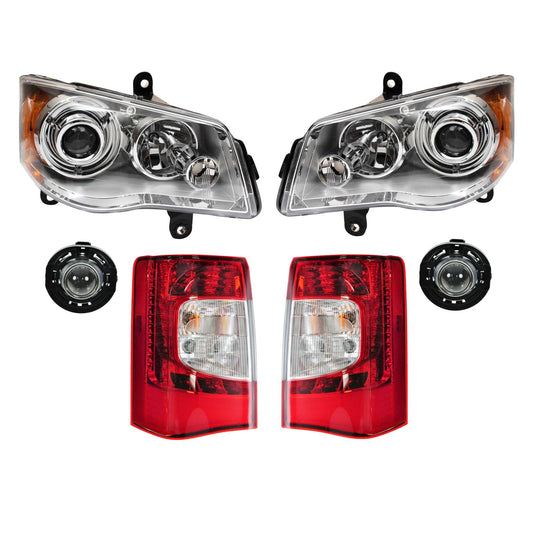 Trq Lighting Kit Ch2518126 Ch2519126 Ch2594105 Ch2800198 Ch2801198 Compatible With 2011-2016 Chrysler Town & Country
