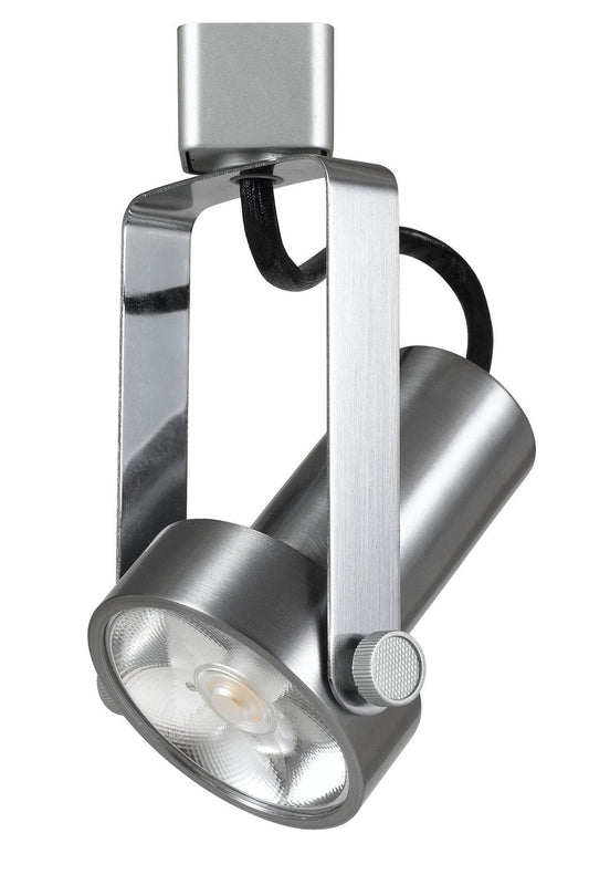 Cal Integrated LED Track Fixture, 12W, 3300K, 770 Lumen, Dimmable, Brushed Steel, Model HT-121-BS, Size 4.25 x