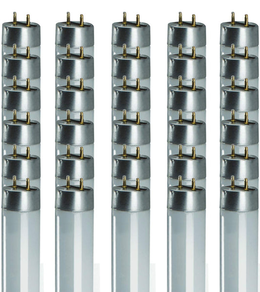 GoodBulb 25W T8 Fluorescent Light Bulb, 4100K Cool White, 2500 Lumens, 30 Count Pack