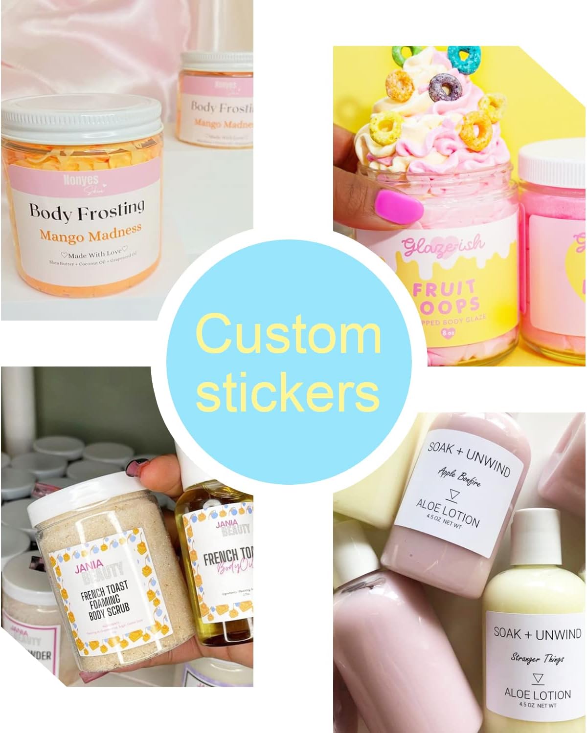 100-500 Custom Stickers Personalized Labels, Customized with Any Image Logo and Text. for Business LogoThank You Labels,etc. (Fancy Frame,4X2 Inch)