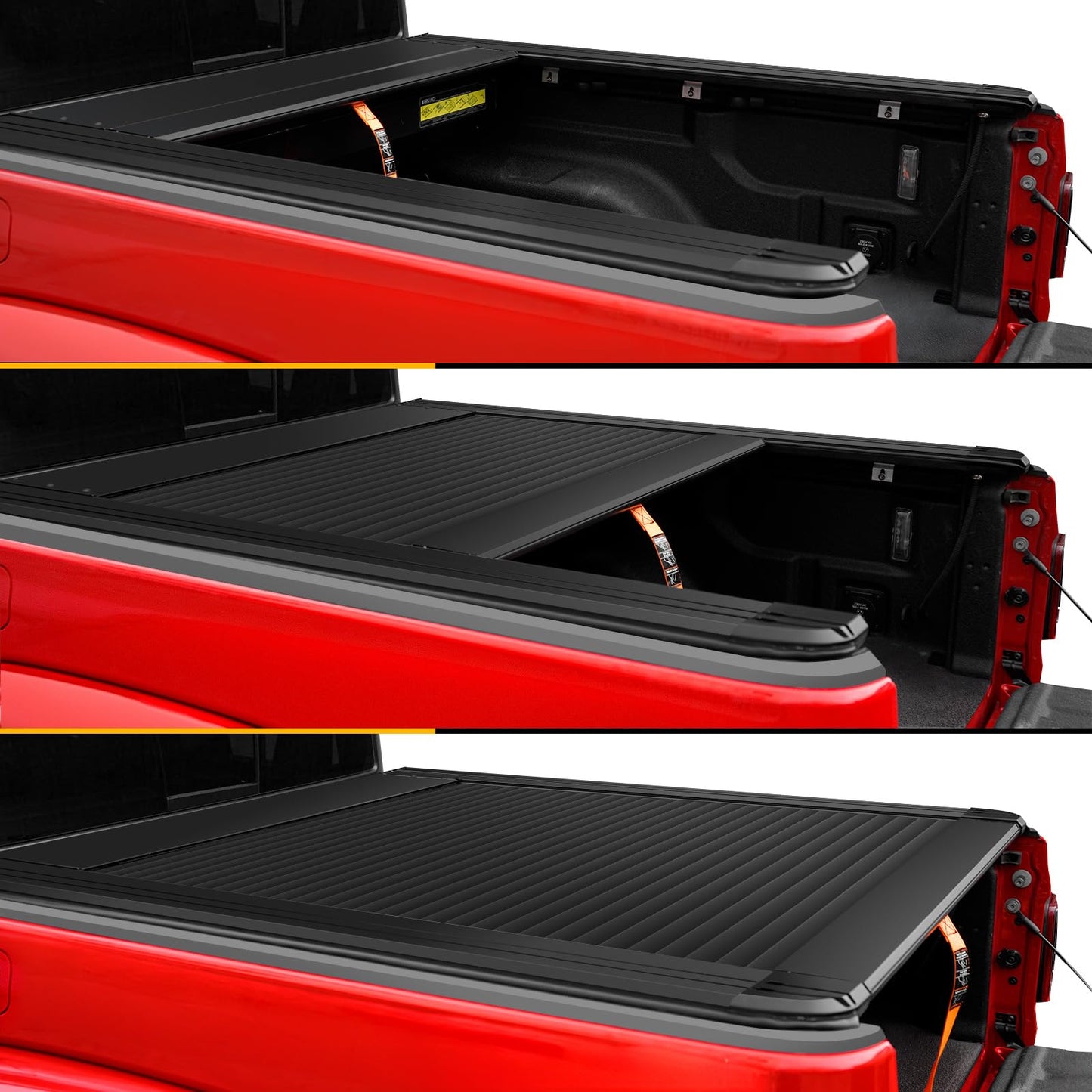 ONINE Pull-Lock-Go Low Profile Retractable Hard Tonneau Cover Custom fit 2020-2026 Jeep Gladiator JT 5ft Bed(60.3"), Dual T-Slot Design Compatible for Roof Racks and Crossbars