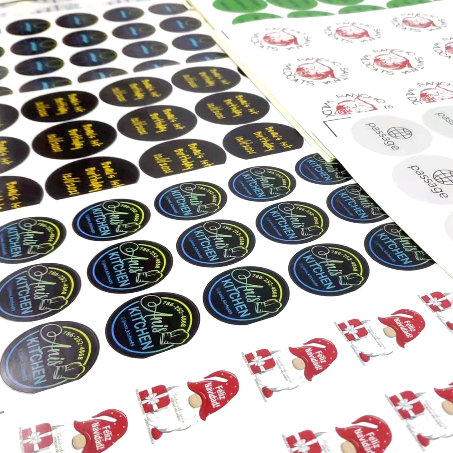 100-500 Custom Stickers Personalized Labels, Customized Stickers with Any Image Logo and Text. Custom Stickers for Business LogoThank You Labels,etc. (Rectangle,5X4 Inch)