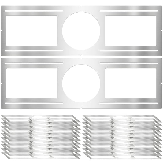 New Construction Mounting Plate  6 Inch  Led Recessed Lighting Housing Kits  Flat Steel Rough In Bracket Fixture For Led Light Bar  24Pc Shallow Recessed Lighting Housing Plate