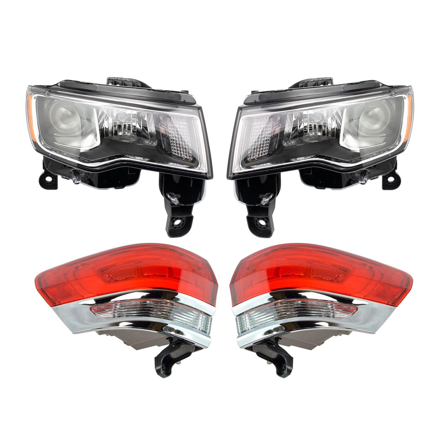 Trq Lighting Kit Ch2502297 Ch2503297 Ch2804106 Ch2805106 Compatible With 2017-2022 Jeep Grand Cherokee 2022 Grand Cherokee Wk