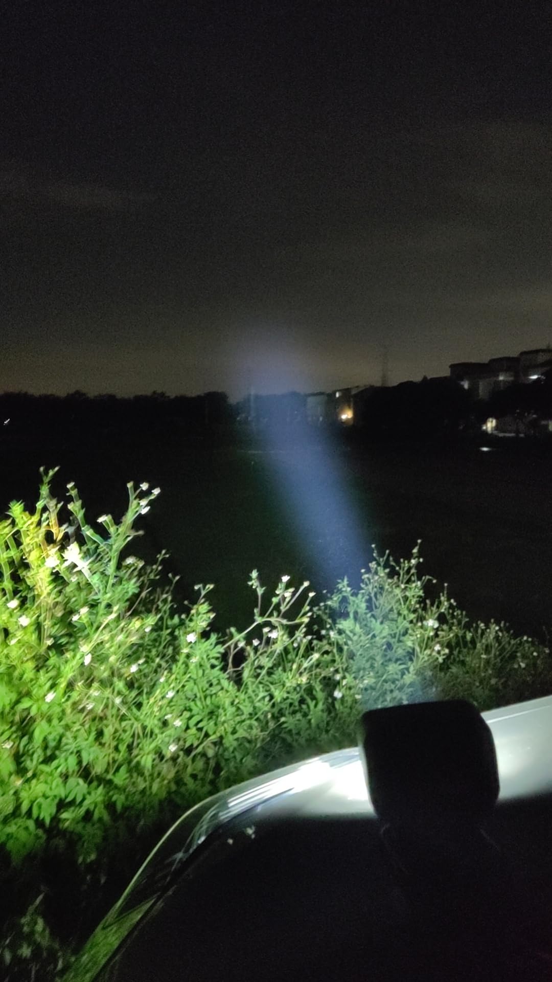 Led Search Light 7 Inch 70W 360 Degrees Rotating Remote Control 9-32V Super Bright Laser Work Light Spot Led Driving Lights Offroad Lights Boat Lighting Black Colour Water Proof