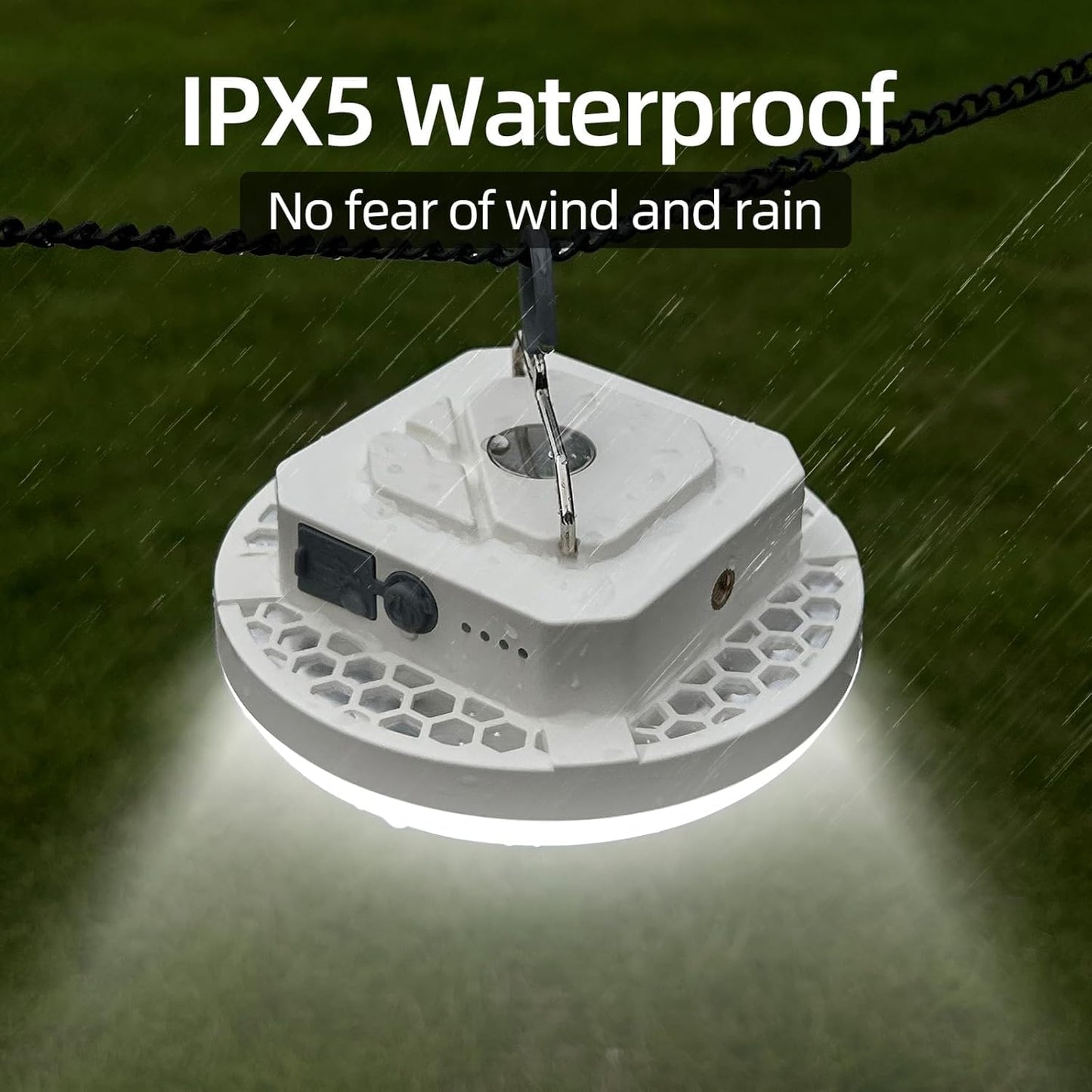 10000Mah Rechargeable Hanging Tent Light With Magnet  Portable 30W 4000Lm Led 3 Color Lighting Modes Camping Lantern  Ipx5 Waterproof Led Flashlight For Emergency & Gift