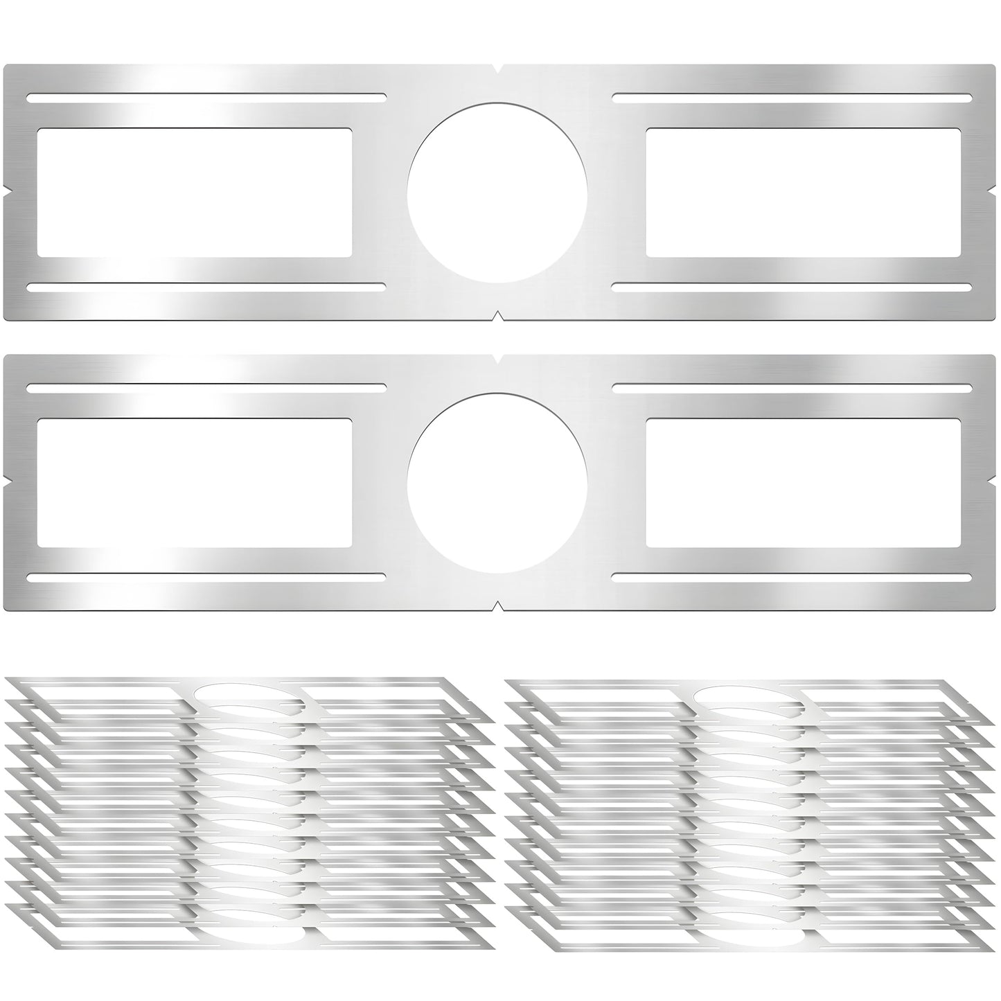 New Construction Mounting Plate  4 Inch  Led Recessed Lighting Housing Kits  Flat Steel Rough In Bracket Fixture For Led Light Bar  24Pc Shallow Recessed Lighting Housing Plate