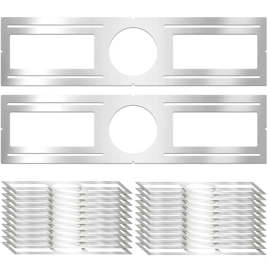 New Construction Mounting Plate  4 Inch  Led Recessed Lighting Housing Kits  Flat Steel Rough In Bracket Fixture For Led Light Bar  24Pc Shallow Recessed Lighting Housing Plate