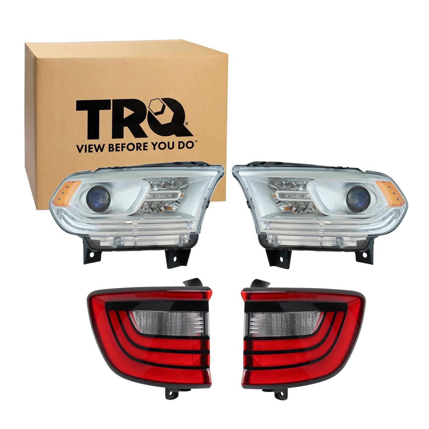 Trq Lighting Kit Ch2502256 Ch2503256 Ch2800206 Ch2801206 Compatible With 2014-2017 Dodge Durango
