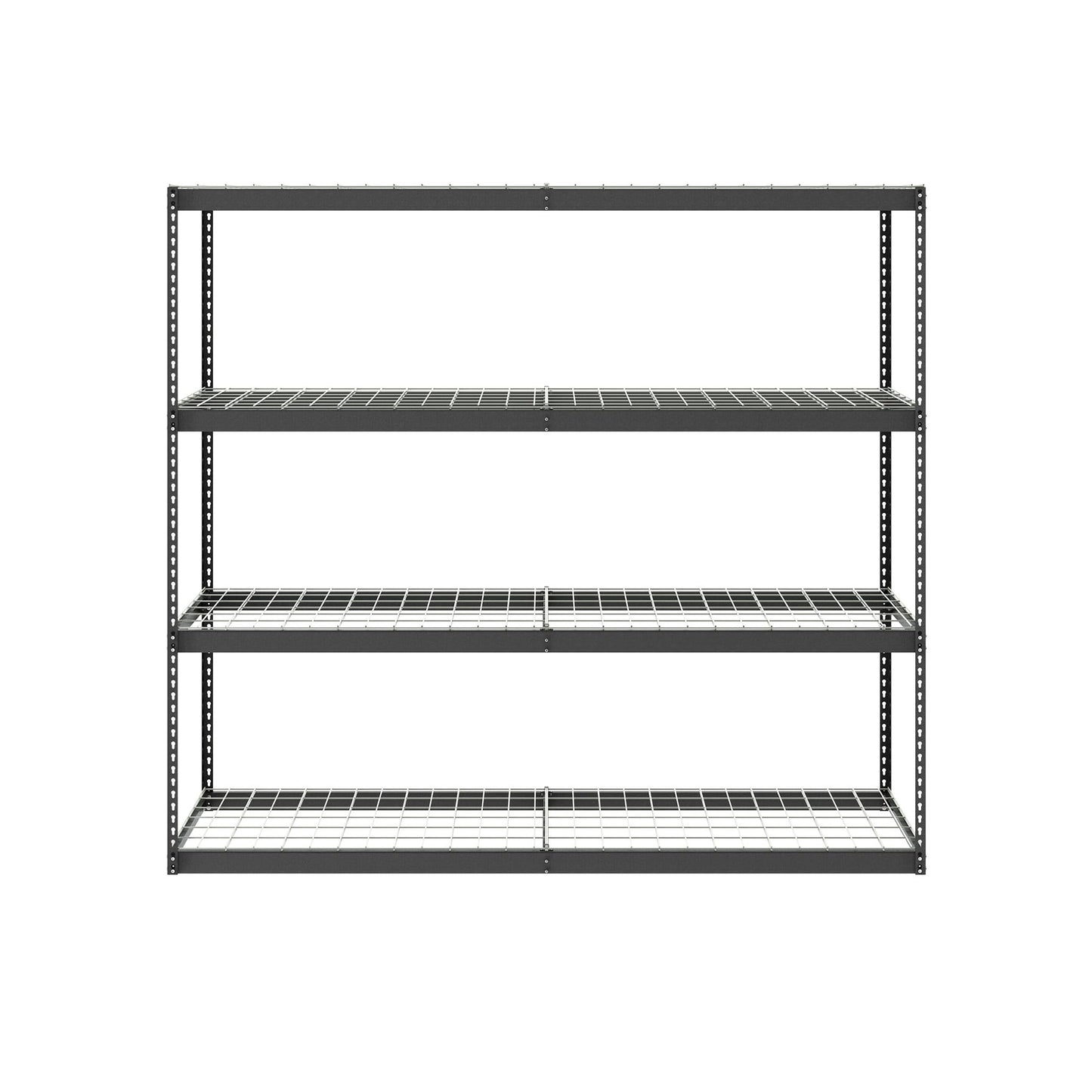 SafeRacks Garage Shelving - Storage Rack That Holds 500 Pounds Per Shelf - All Steel Shelves for Storage - Easy to Assemble Shelving Storage, Garage Shelf, Hammertone (24" x 92" x 84")