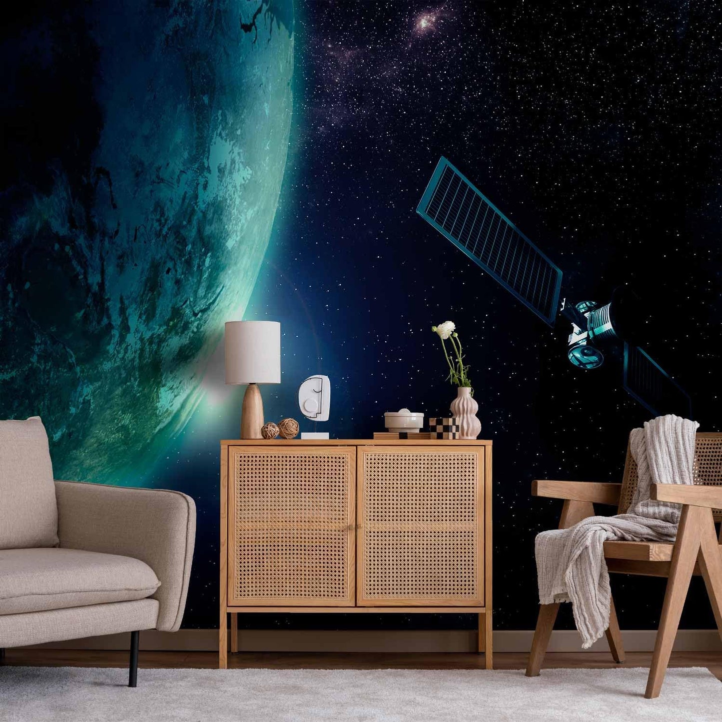 artgeist Wall Mural Cosmos Galaxy 193x138 in - XXL Peel and Stick Self-Adhesive Wallpaper Removable Large Sticker Foil Wall Decor Print Picture Image Design n-B-0007-a-c
