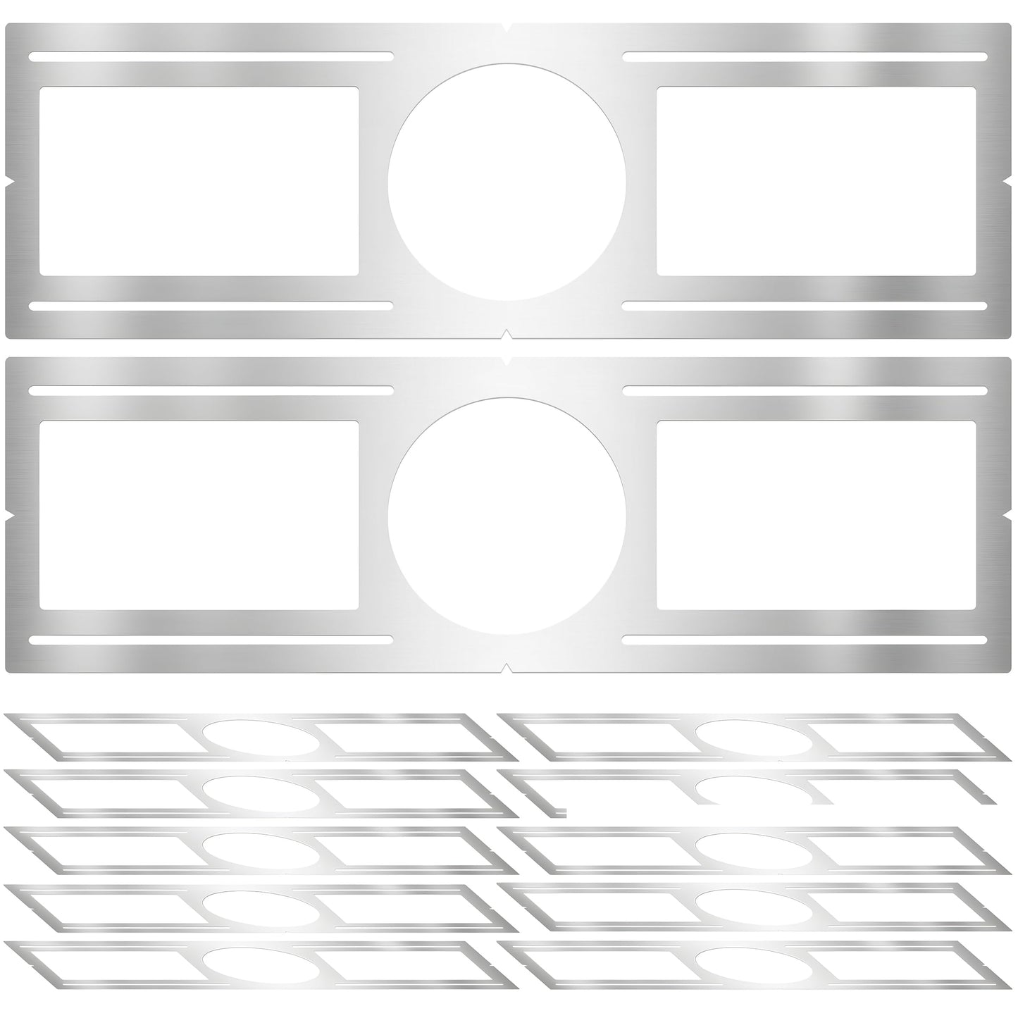 New Construction Mounting Plate  6 Inch  Led Recessed Lighting Housing Kits  Flat Steel Rough In Bracket Fixture For Led Light Bar  12Pc Shallow Recessed Lighting Housing Plate