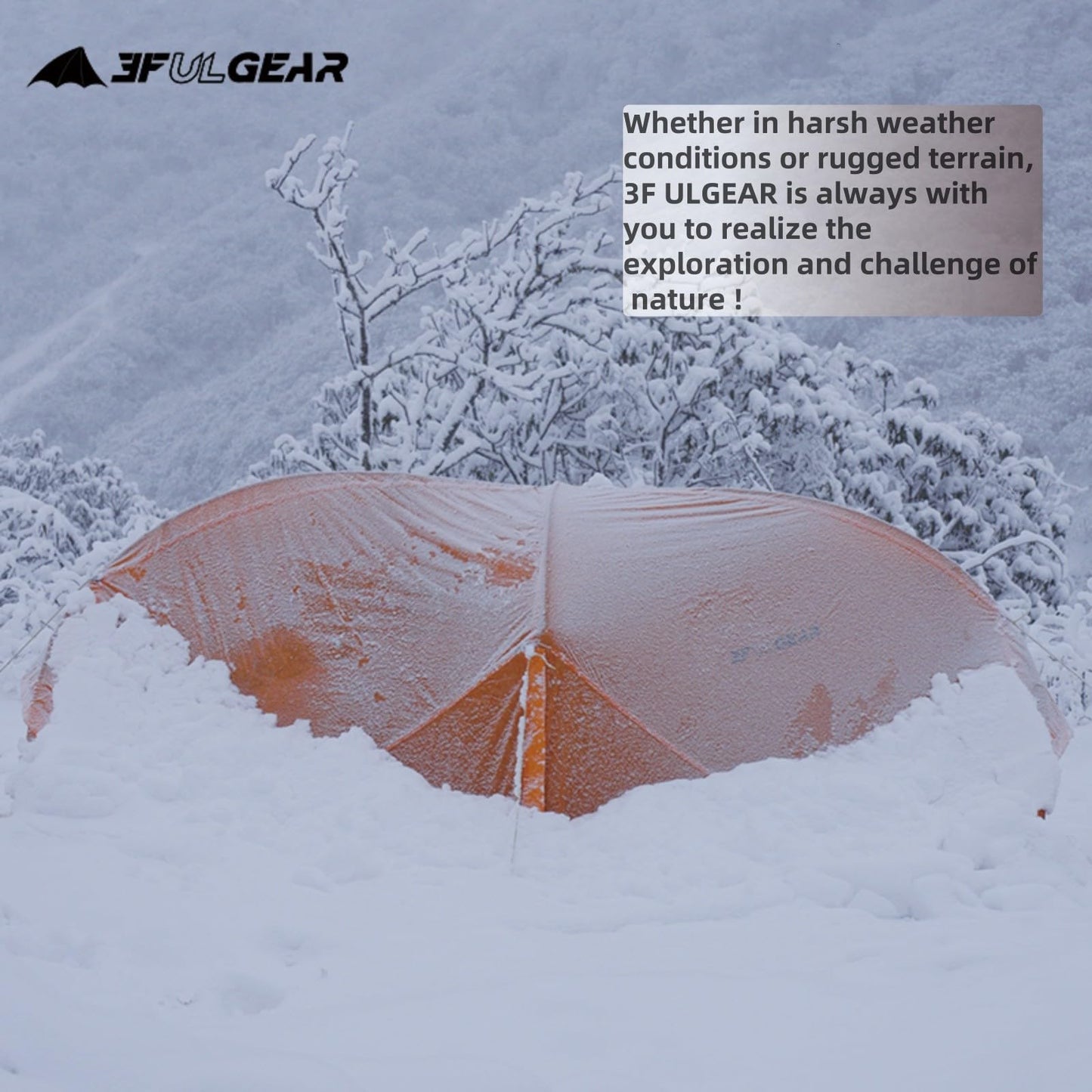 3FULGEAR Backpacking Tent, Floating Cloud 2 Easy Setup 2 Person 3/4 Season Ultralight Tents Waterproof Windproof Double Layer Lightweight Outdoor Tent for Camping, Hiking, Hunting, Survival