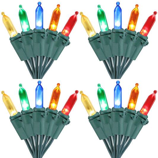 Brizled LED Christmas Lights, 100 Mini String Lights, 33ft, Multicolor, UL Certified for Indoor/Outdoor Use